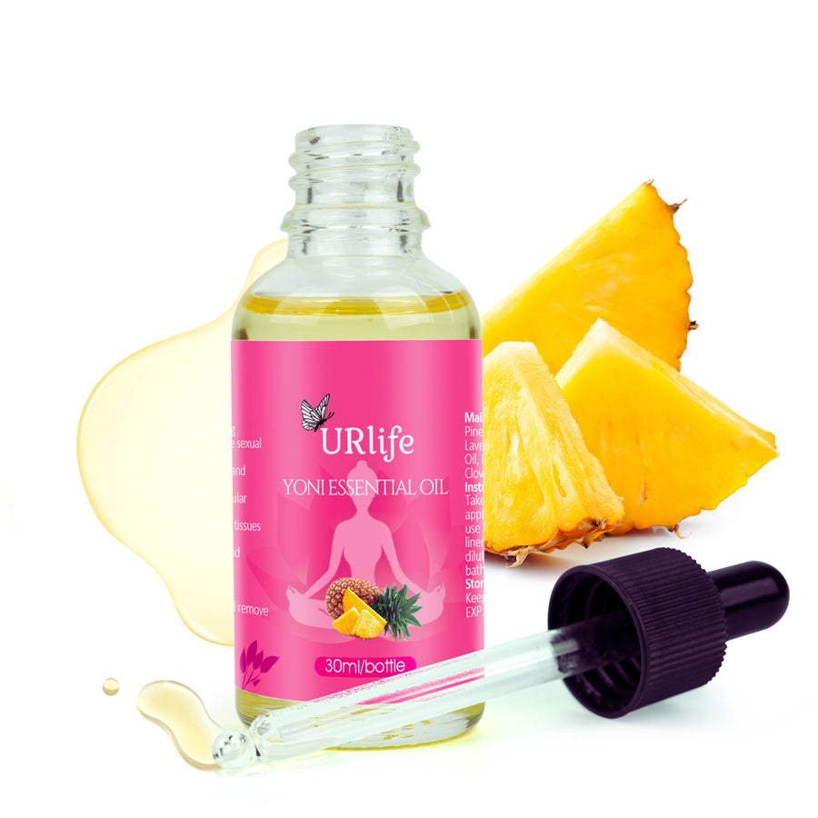 URlife® Yoni Olie Ananas – Natuurlijke Yoni Olie voor Intieme Verzorging met Frisse Tropische Geur