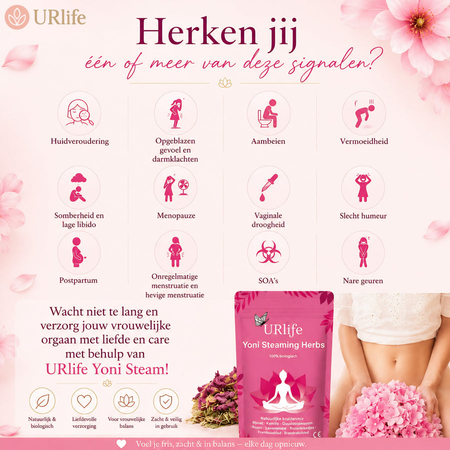 URlife Yoni Stoombad – Vaginale Stoomset voor Toilet | Yoni Steam Seat & Intieme Verzorging