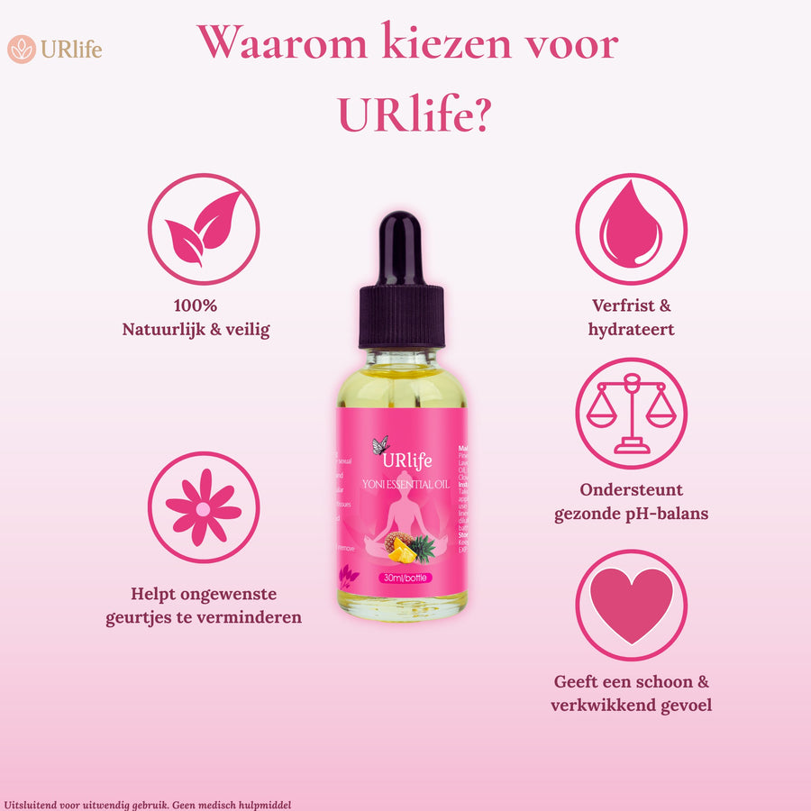 URlife® Aceite Yoni Piña – Aceite Vaginal 100 % Natural