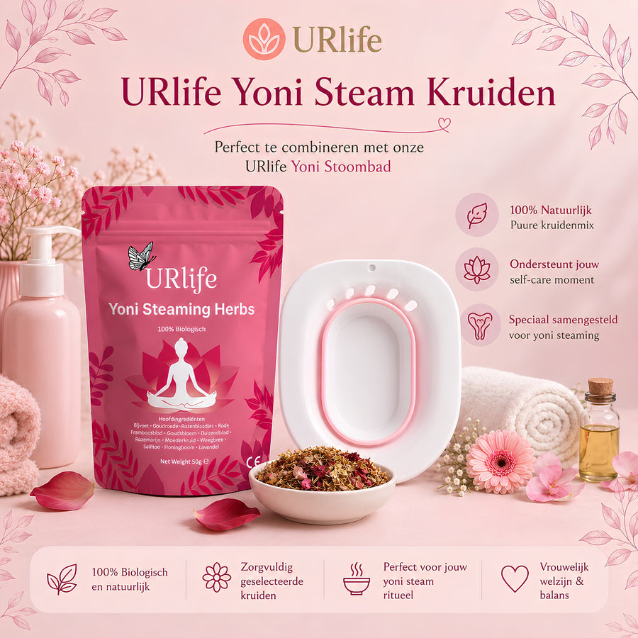 URlife Yoni Stoomkruiden – Yoni Steam Herbs voor Vaginale Stoom & Intieme Verzorging