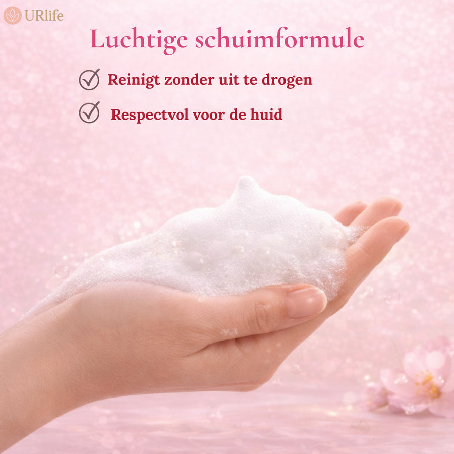 URlife® Feminine Foam Wash Fresa – Espuma Íntima Suave