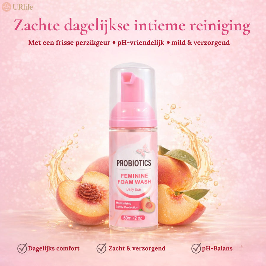 URlife® Feminine Foam Wash Melocotón – Emulsión Íntima Limpiadora