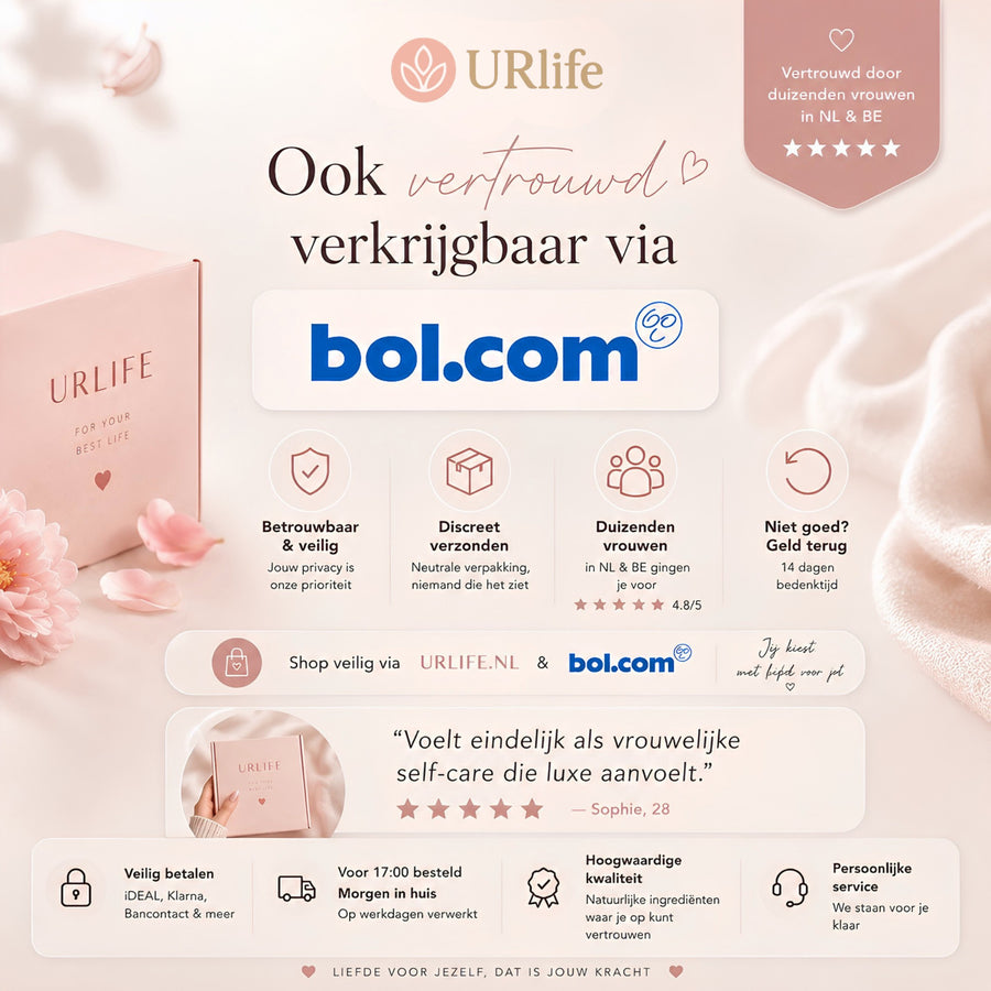 URlife Yoni Olie Rose – Natuurlijke Yoni Olie voor Intieme Verzorging met Zachte Rozengeur