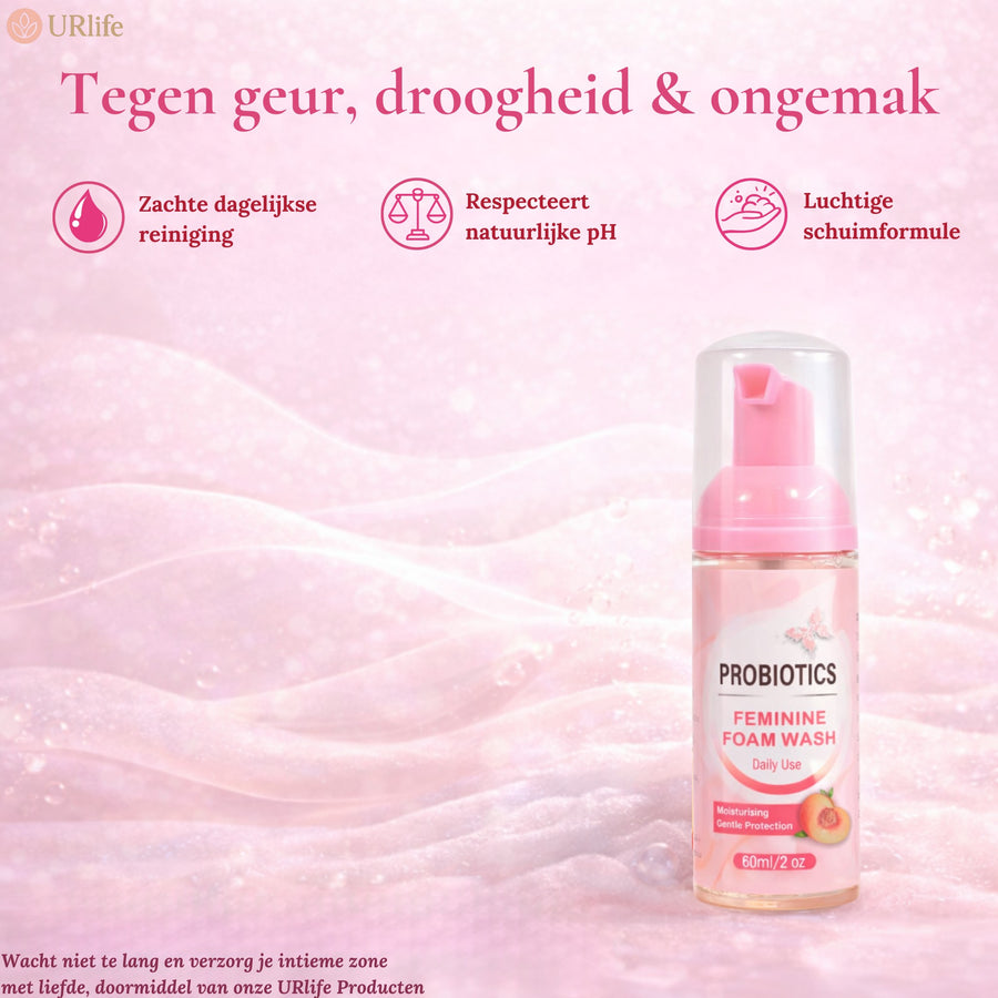 URlife® Feminine Foam Wash Melocotón – Emulsión Íntima Limpiadora