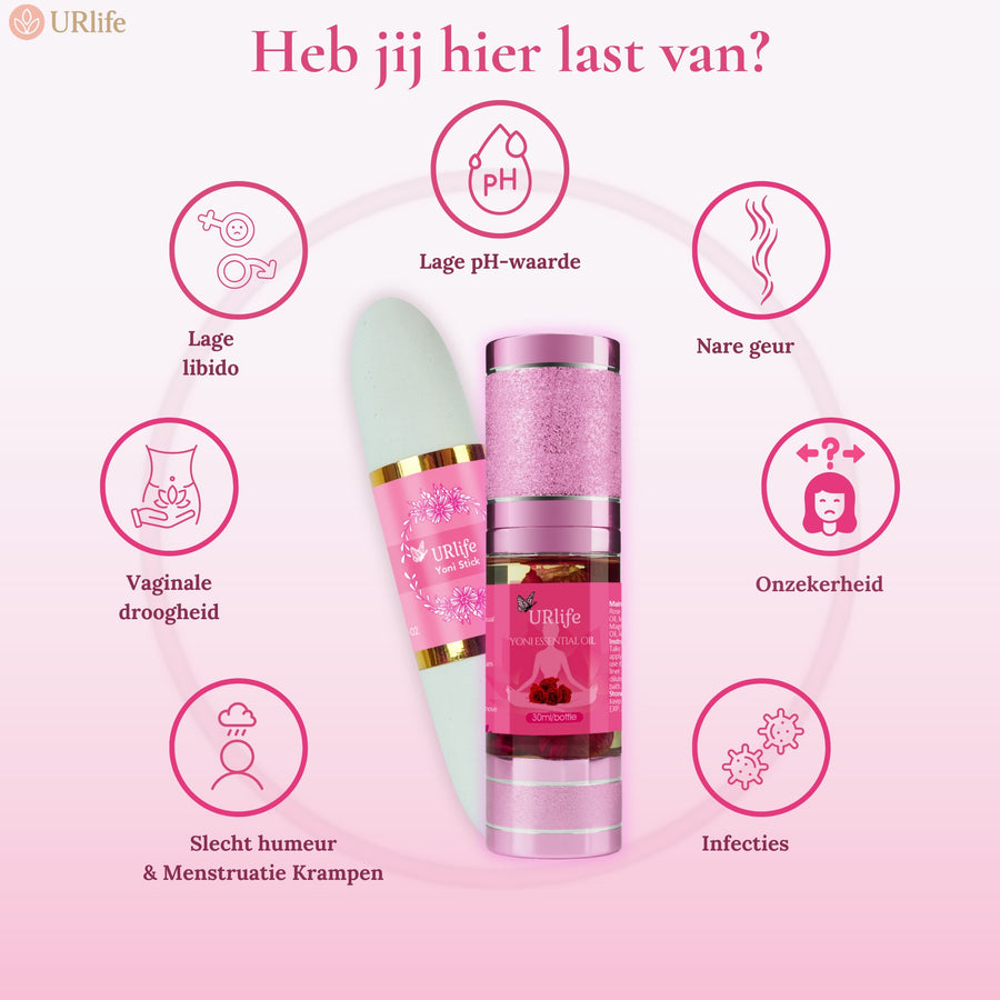 URlife Yoni Stick & Yoni Olie Bundel – Intieme Verzorging Voor Vrouwen | Feminine Self-Care Set