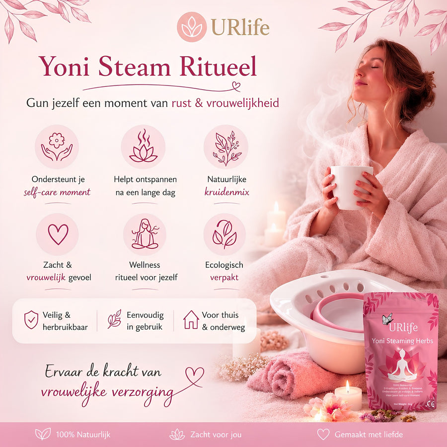 URlife Yoni Stoomkruiden – Yoni Steam Herbs voor Vaginale Stoom & Intieme Verzorging