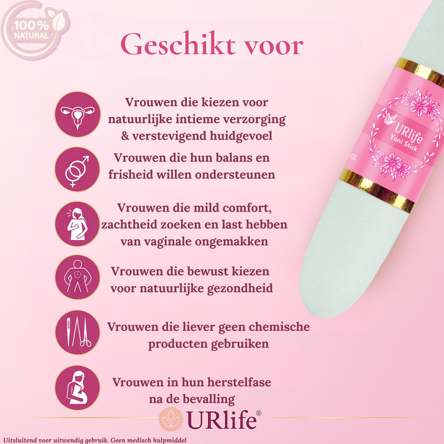 URlife Yoni Stick – Natuurlijke Intieme Verzorging & Fris Gevoel